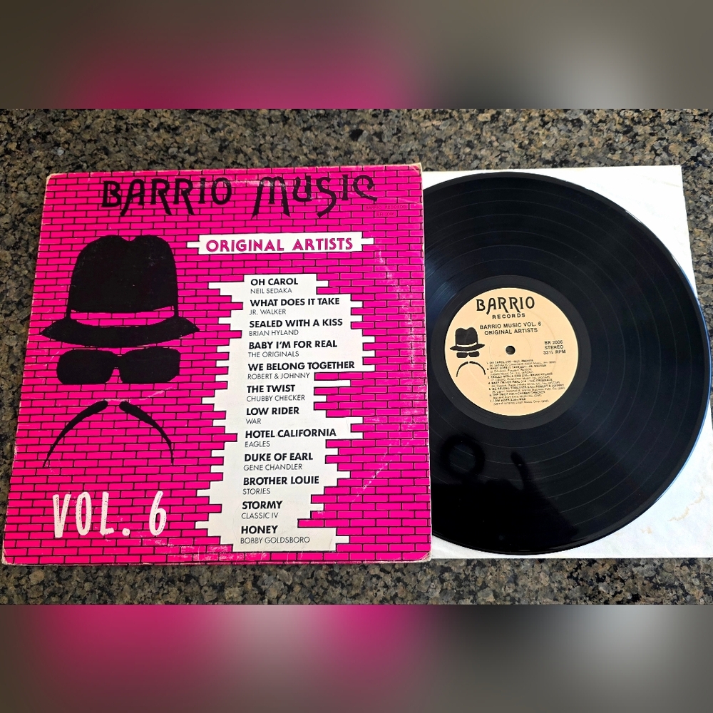 Barrio Music Vol 6 Original Press Vinyl Record extremely Rare HTF 80s Oldies OG